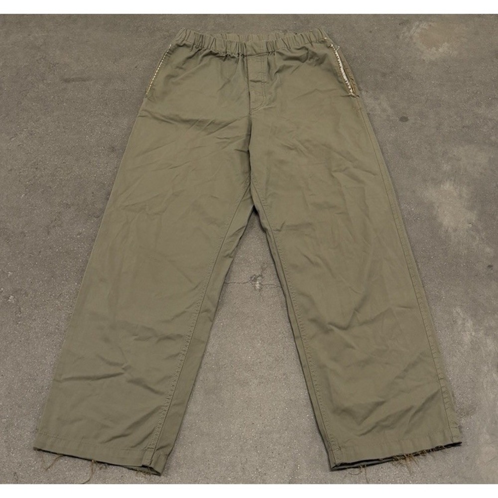 Comme Des Garcons Homme Pants Mens M Brown Pull On Crop Minimalist Japan - Picture 2 of 16